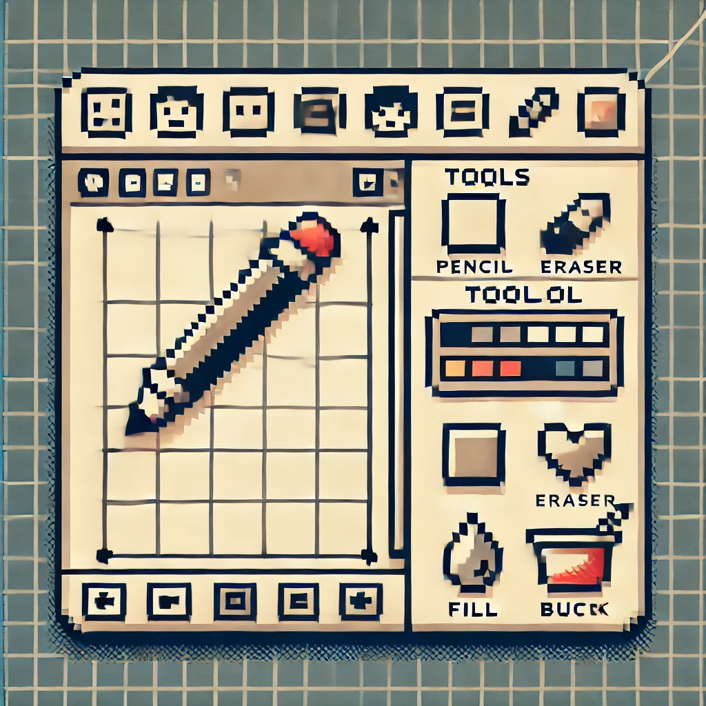 Werkzeuge des Pixel-Art-Editors